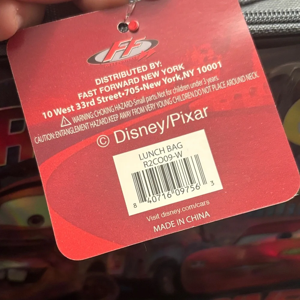 Cars Themed Lunch Box with Tow Mater and Lightning McQueen